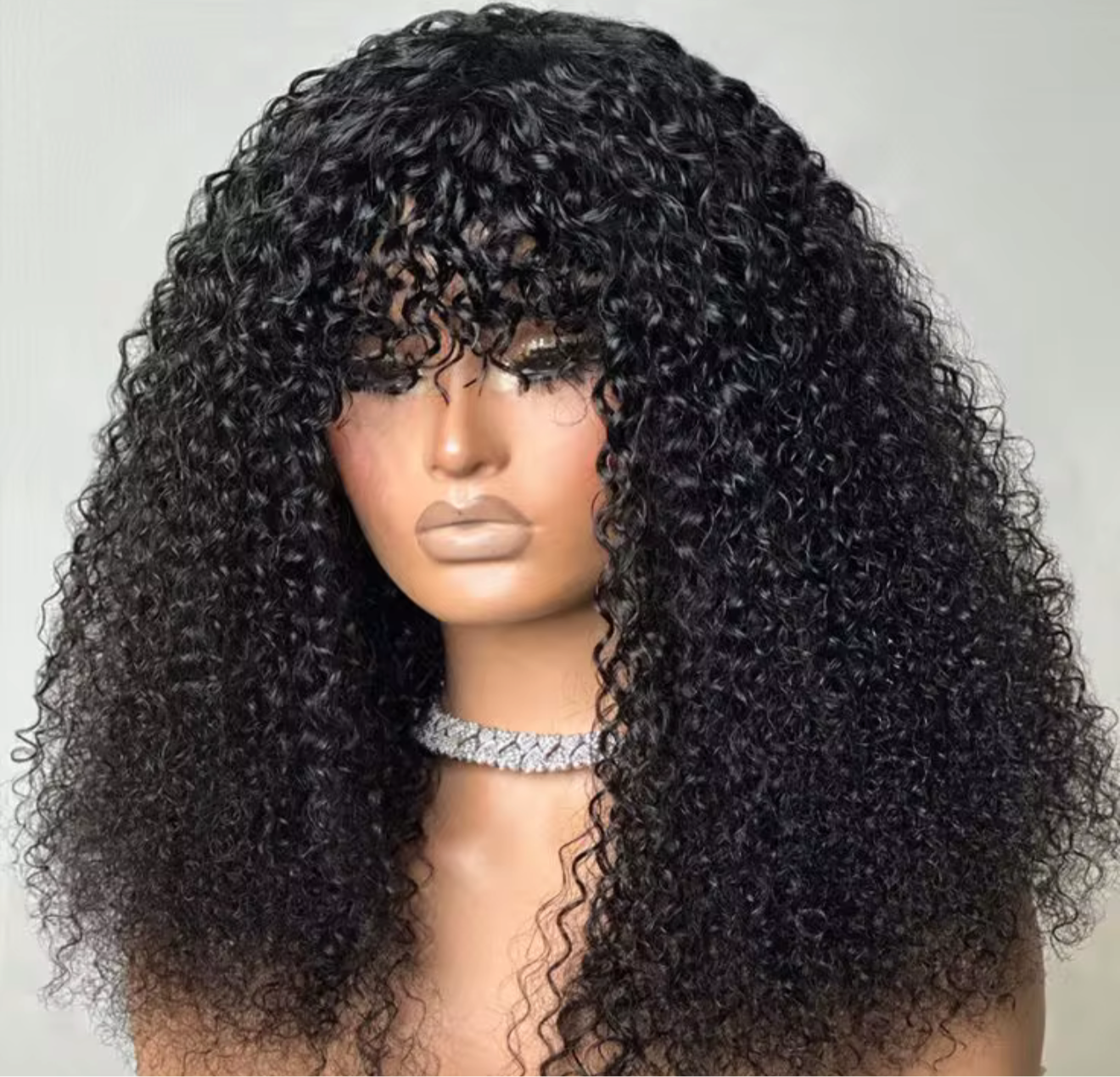 Bang human hair wig