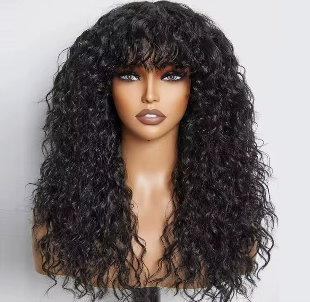 Bang human hair wig