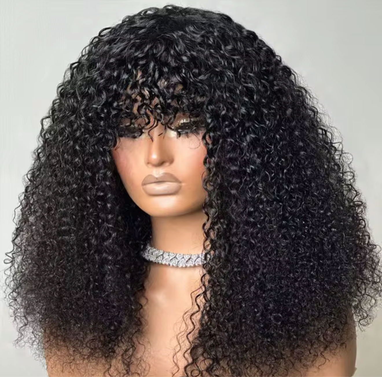 Bang human hair wig