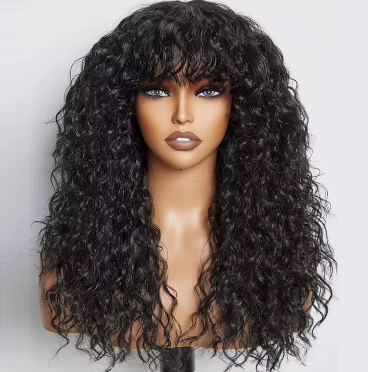 Bang human hair wig