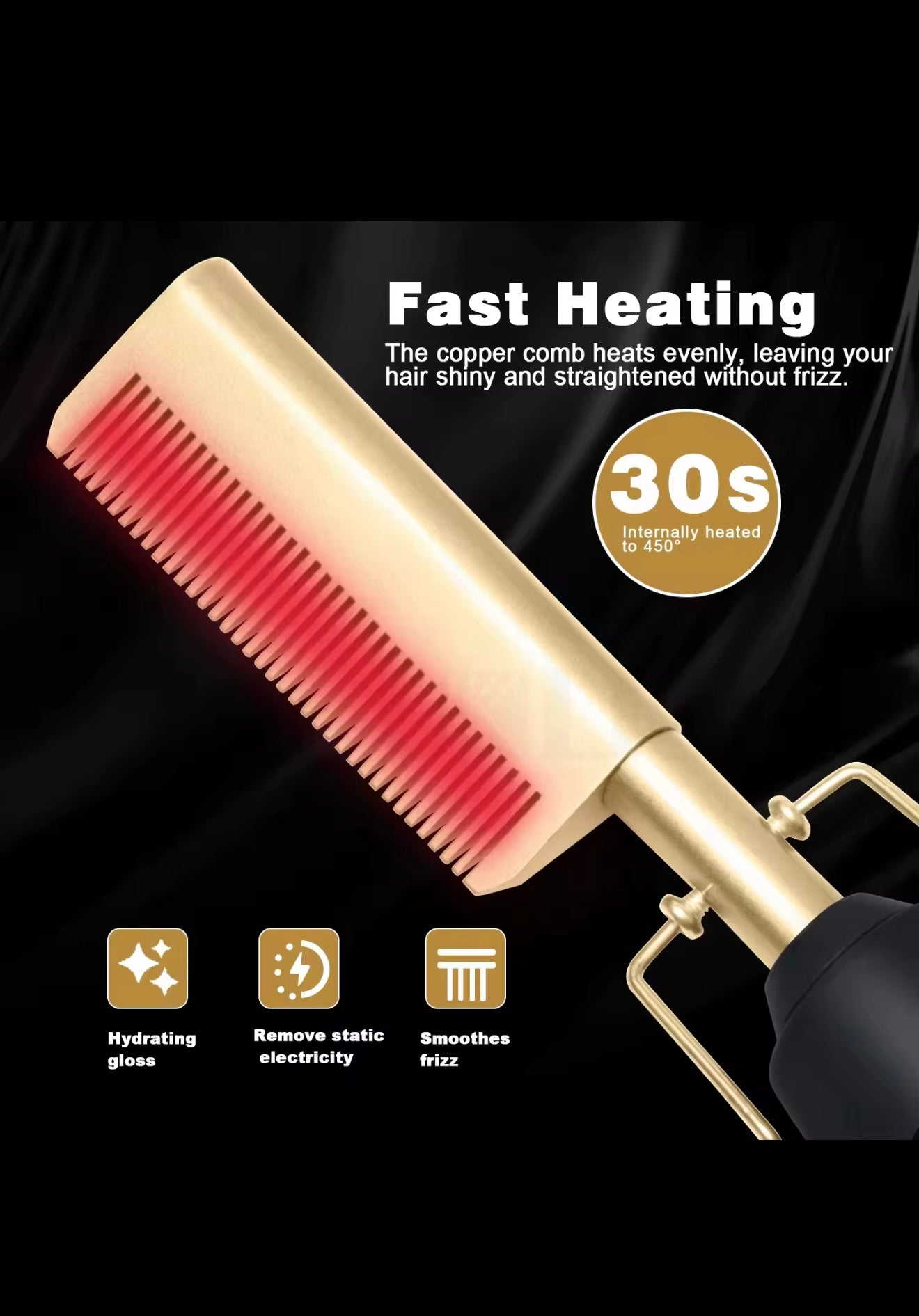 Hot Comb Brush iron