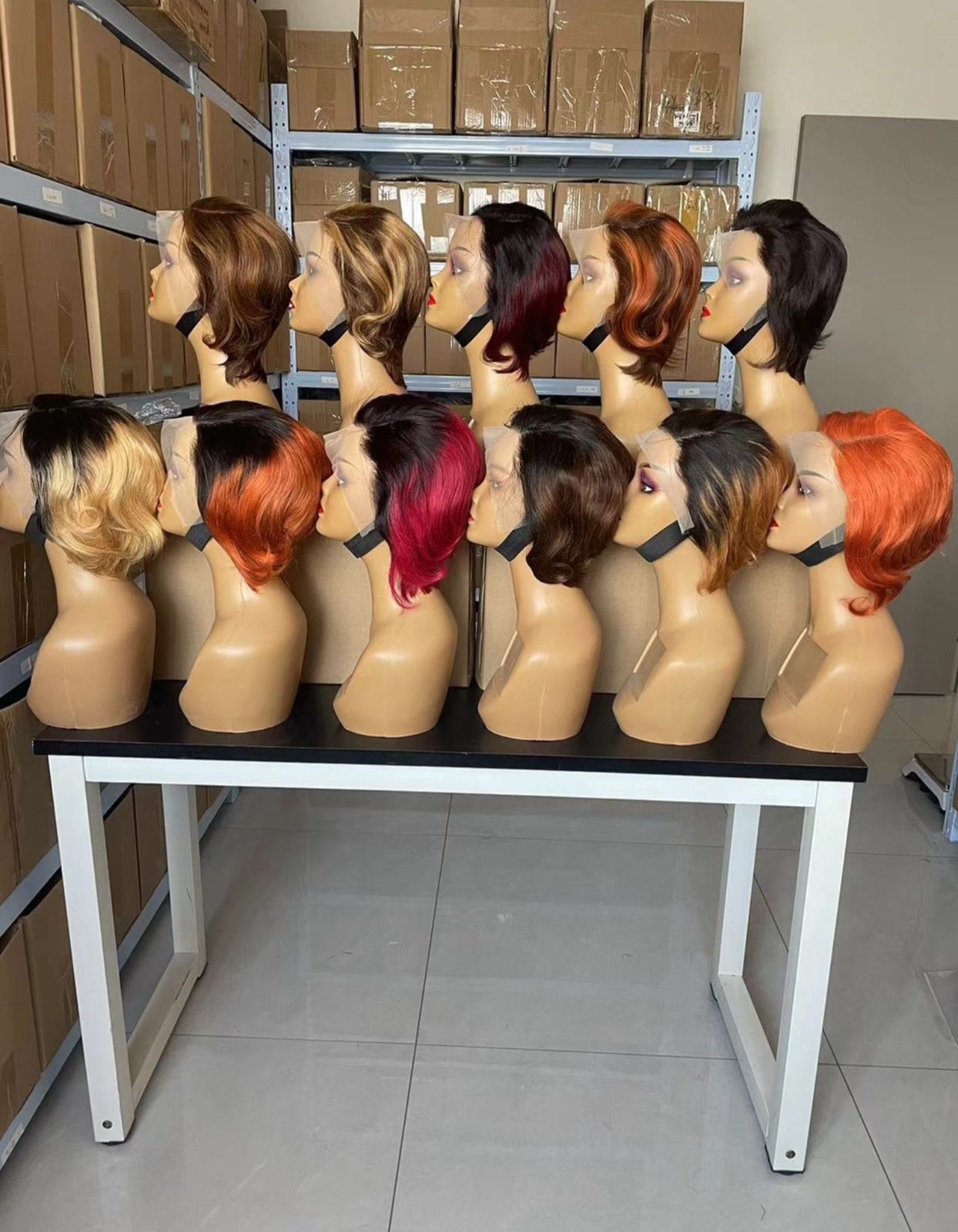 Short pixie human wig human
