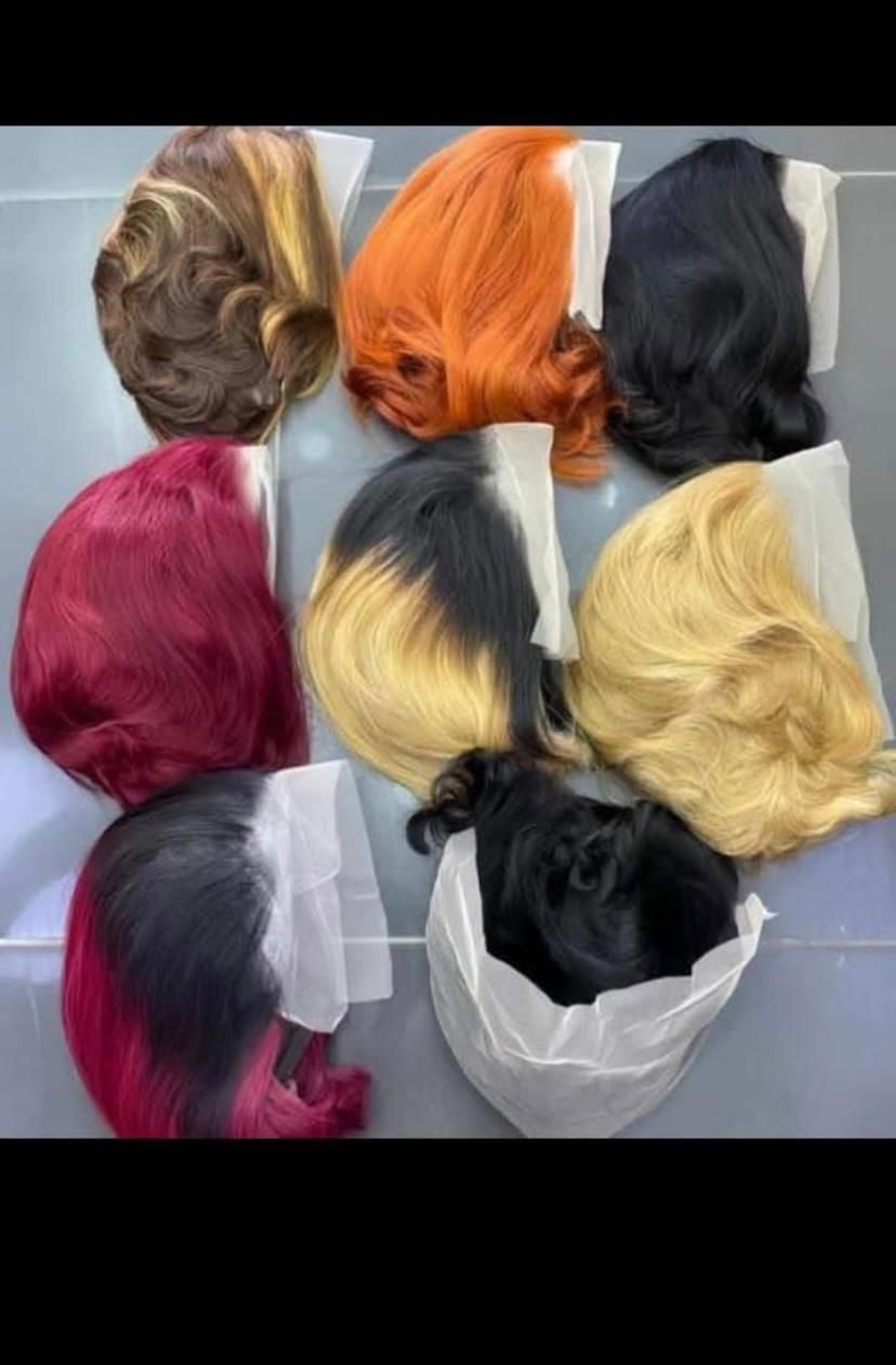 Short pixie human wig human
