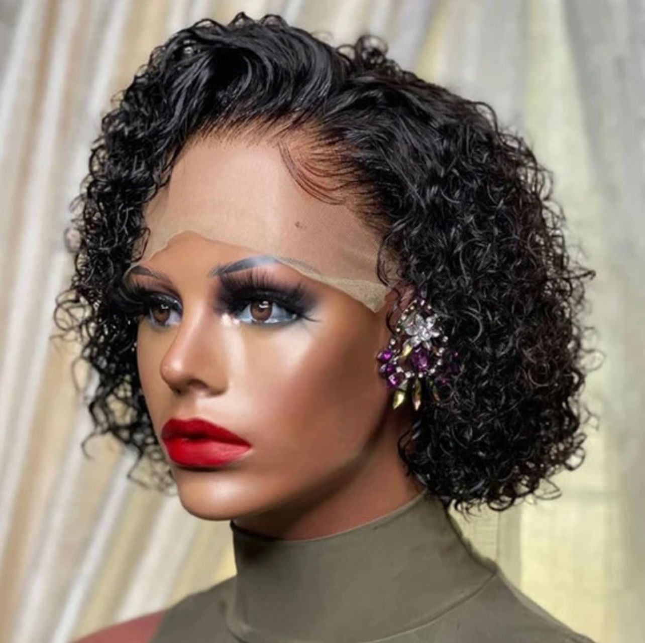Short pixie human wig human