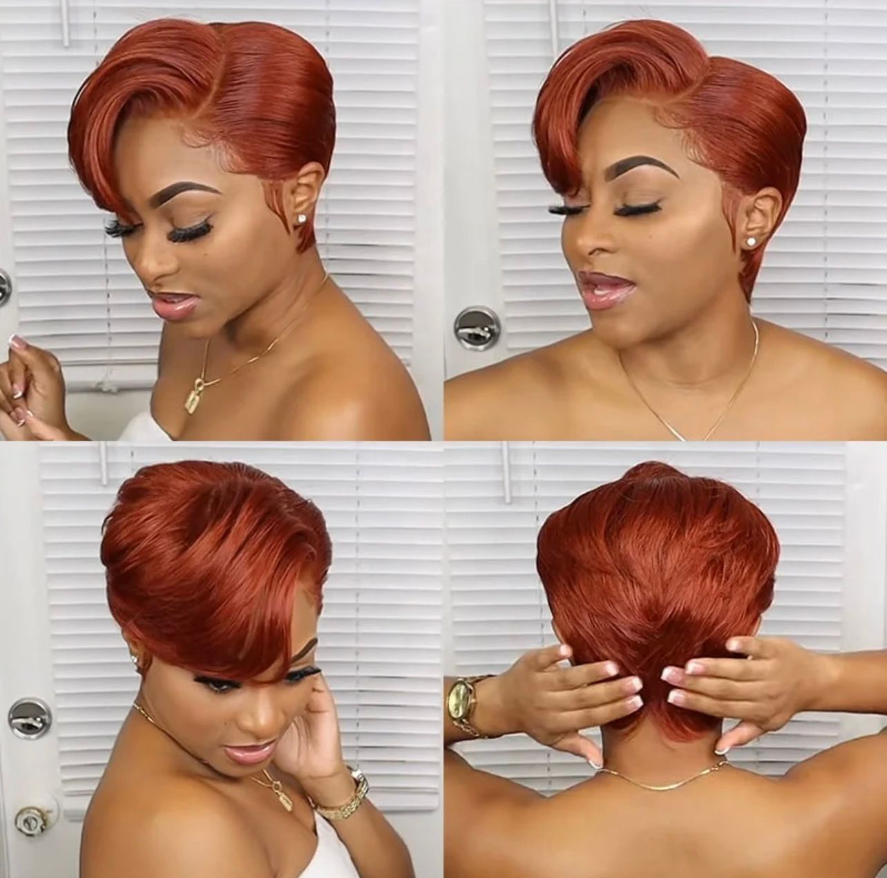 Short pixie human wig human