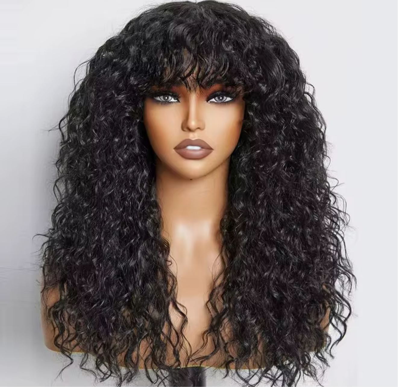 Bang human hair wig