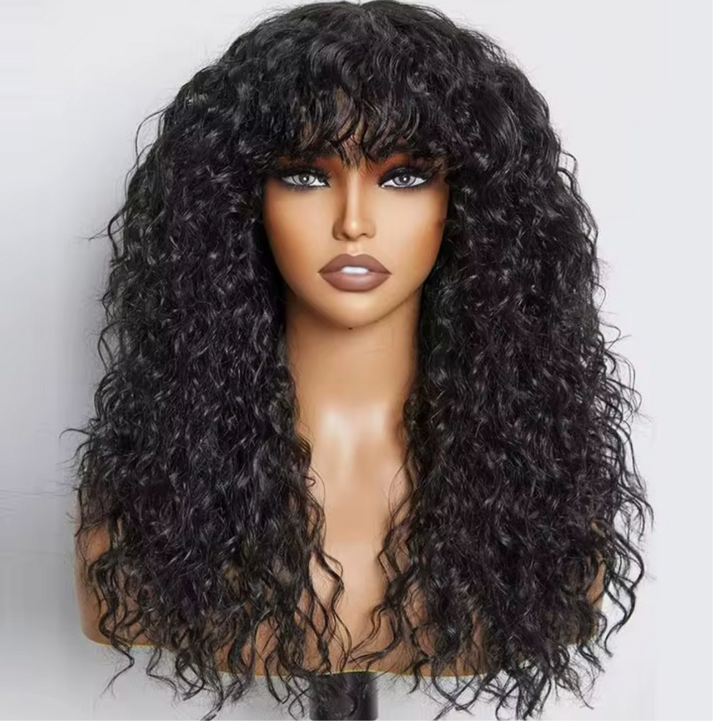 Bang human hair wig
