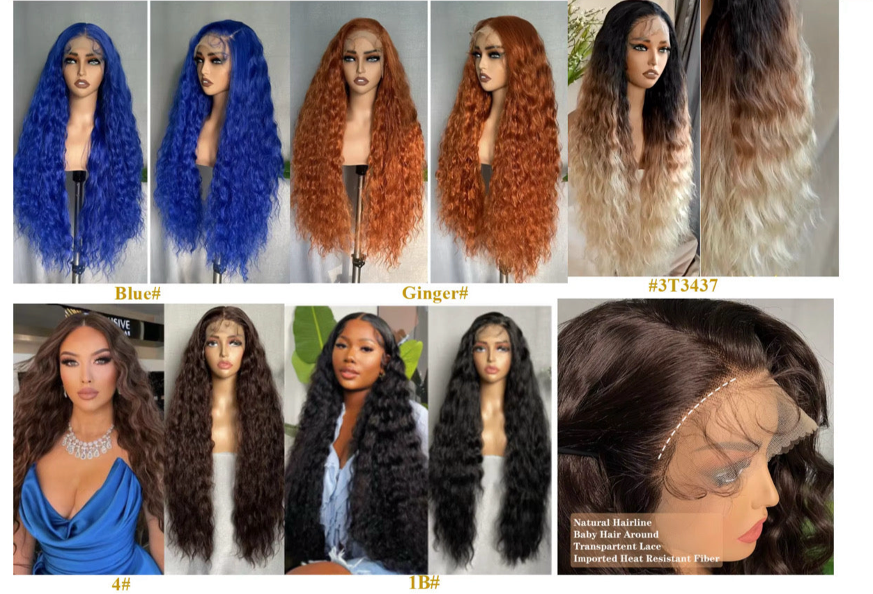 Sintetic blends wig