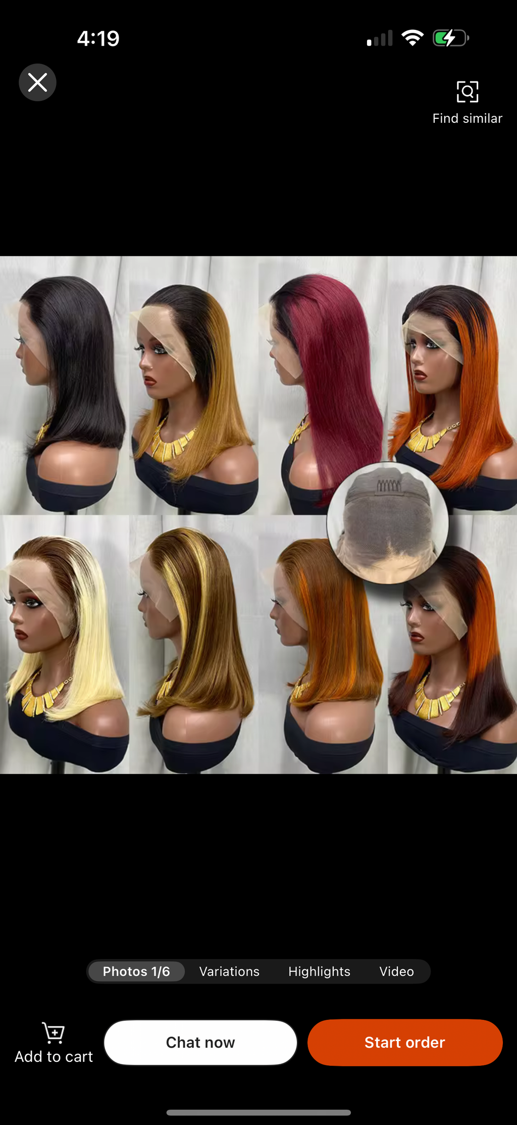 premium bob wig