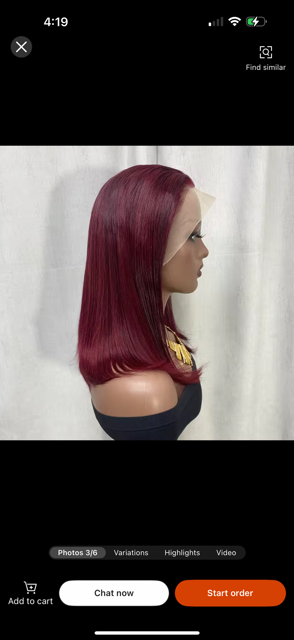 premium bob wig