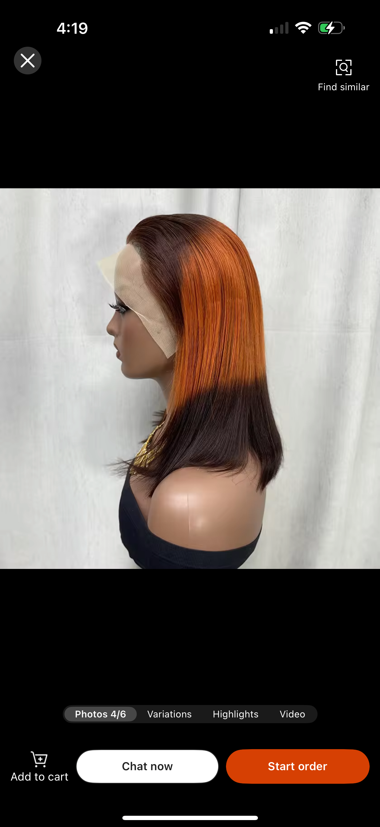 premium bob wig