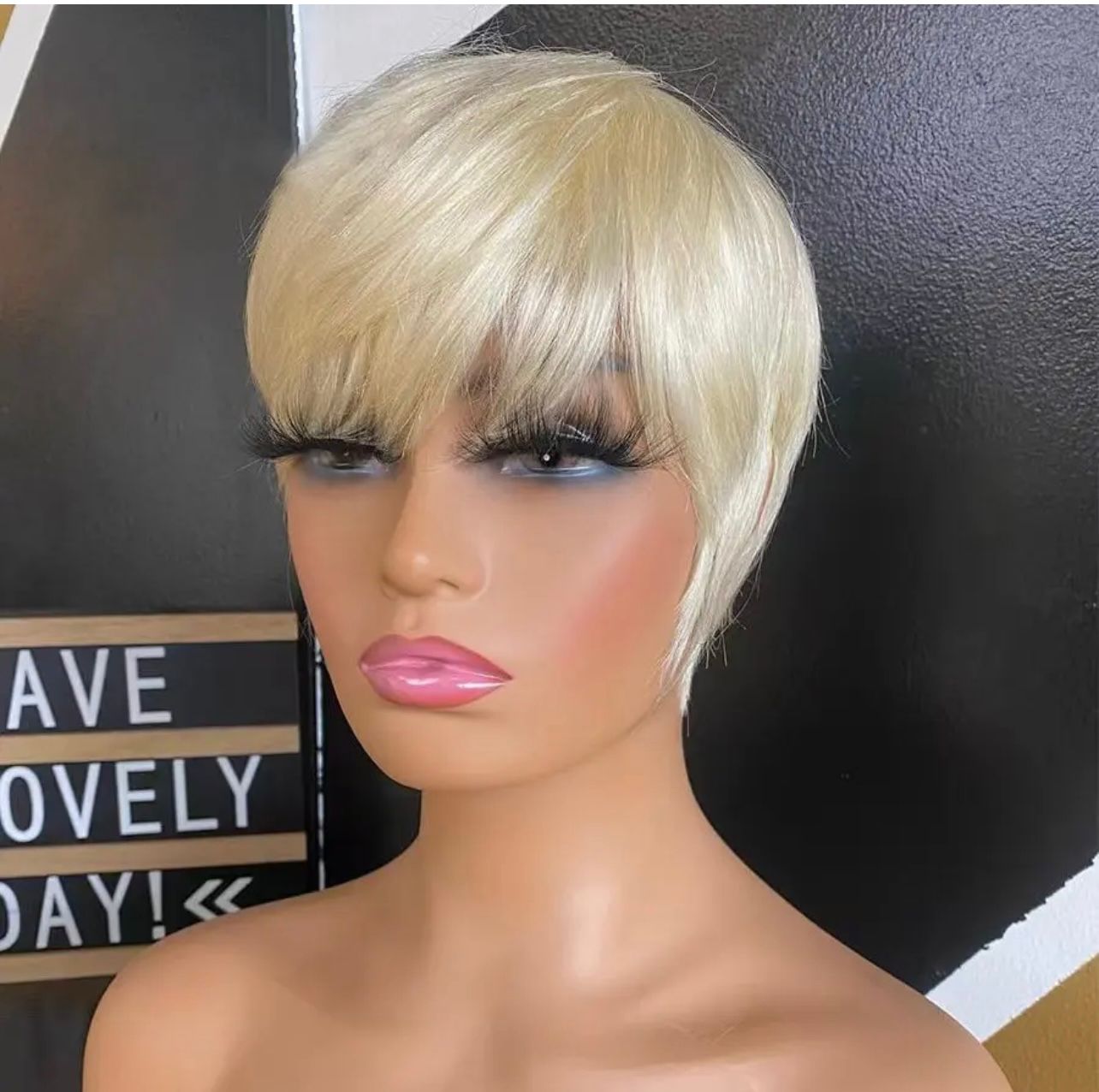 Short extension pixie wigs