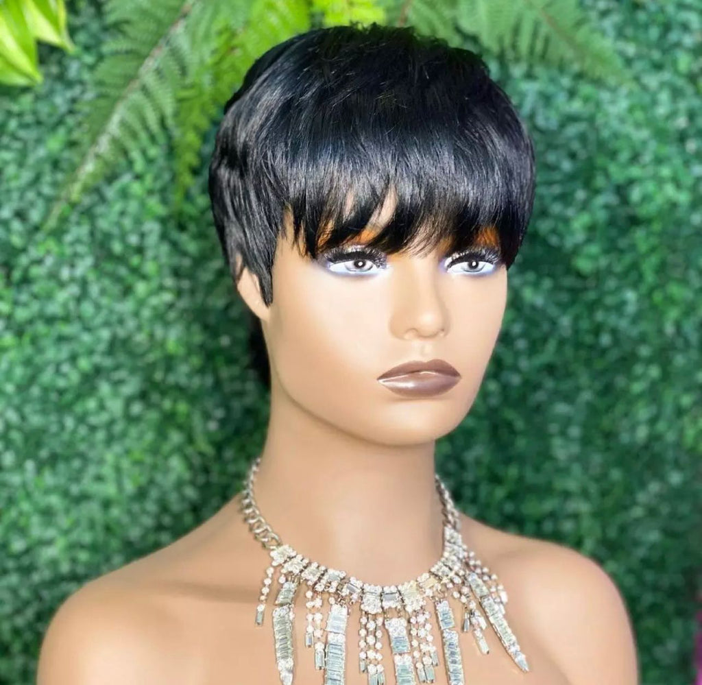 Short extension pixie wigs