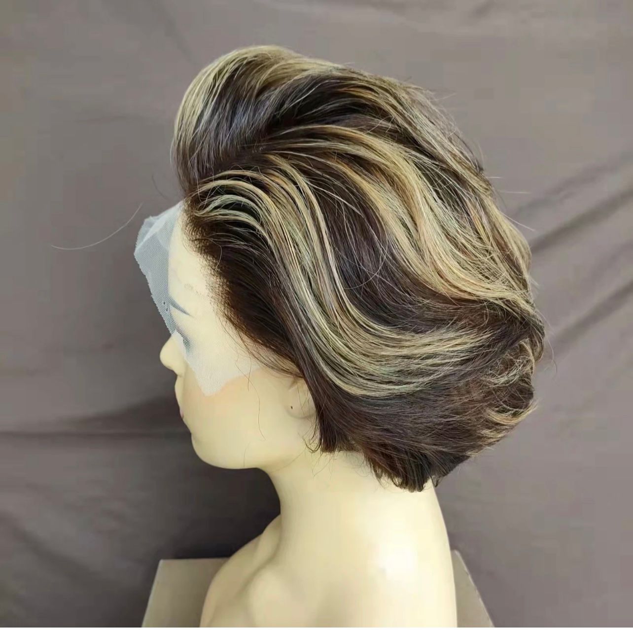 Short pixie human wig human
