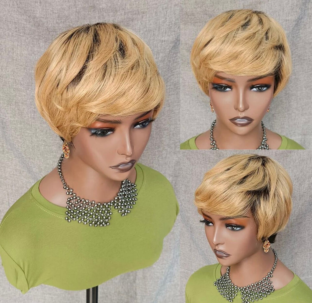 Short extension pixie wigs