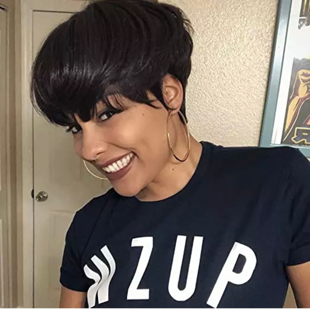 Short extension pixie wigs