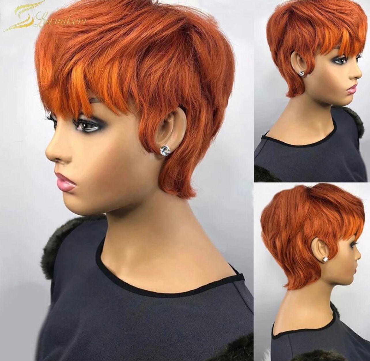 Short extension pixie wigs