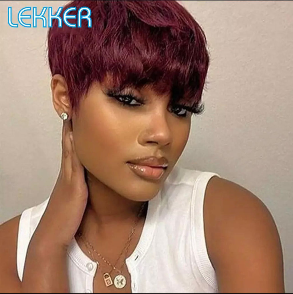 Short extension pixie wigs