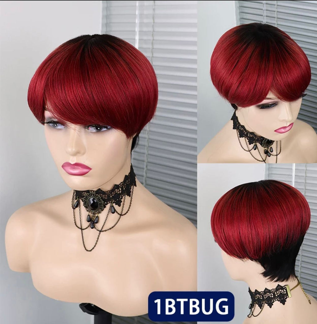 Short extension pixie wigs