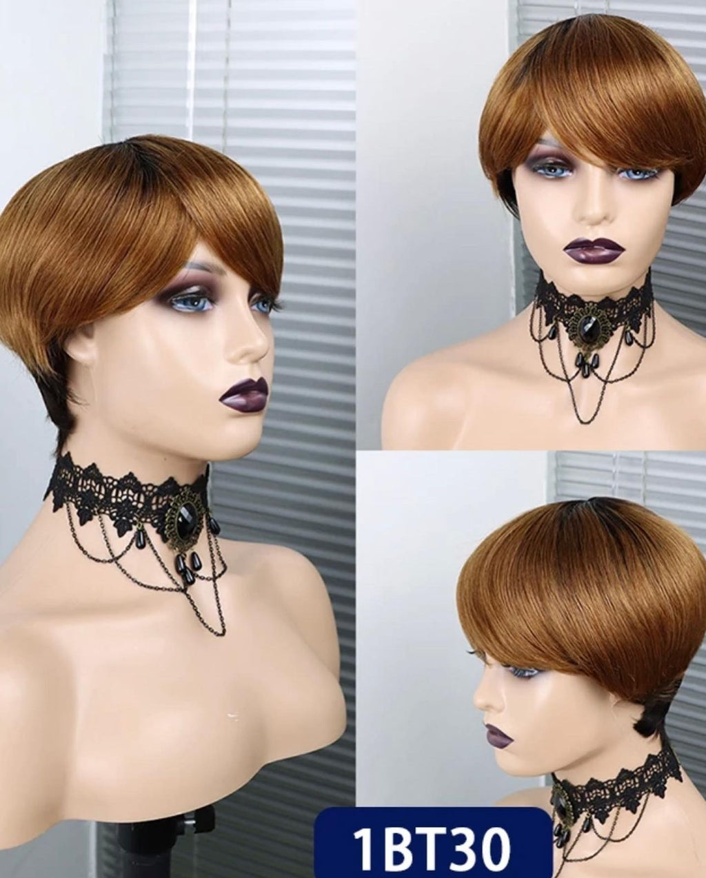 Short extension pixie wigs
