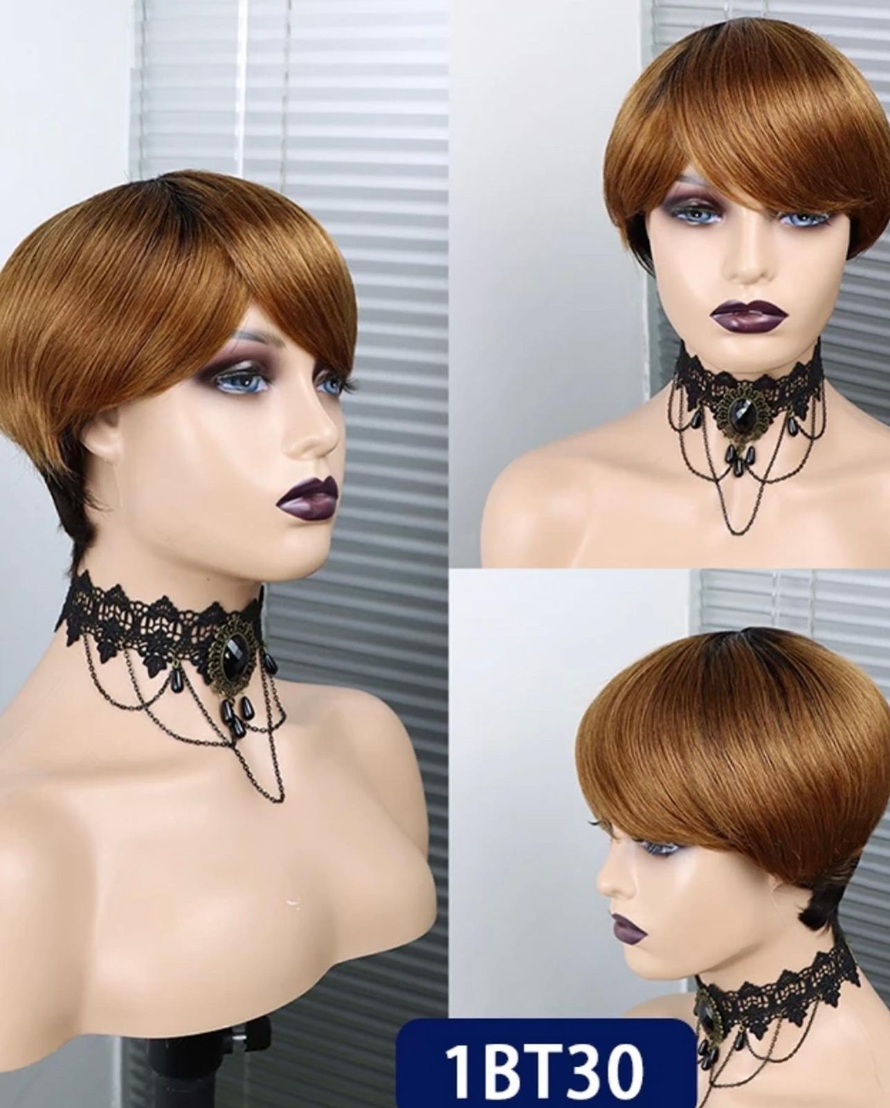 Short extension pixie wigs