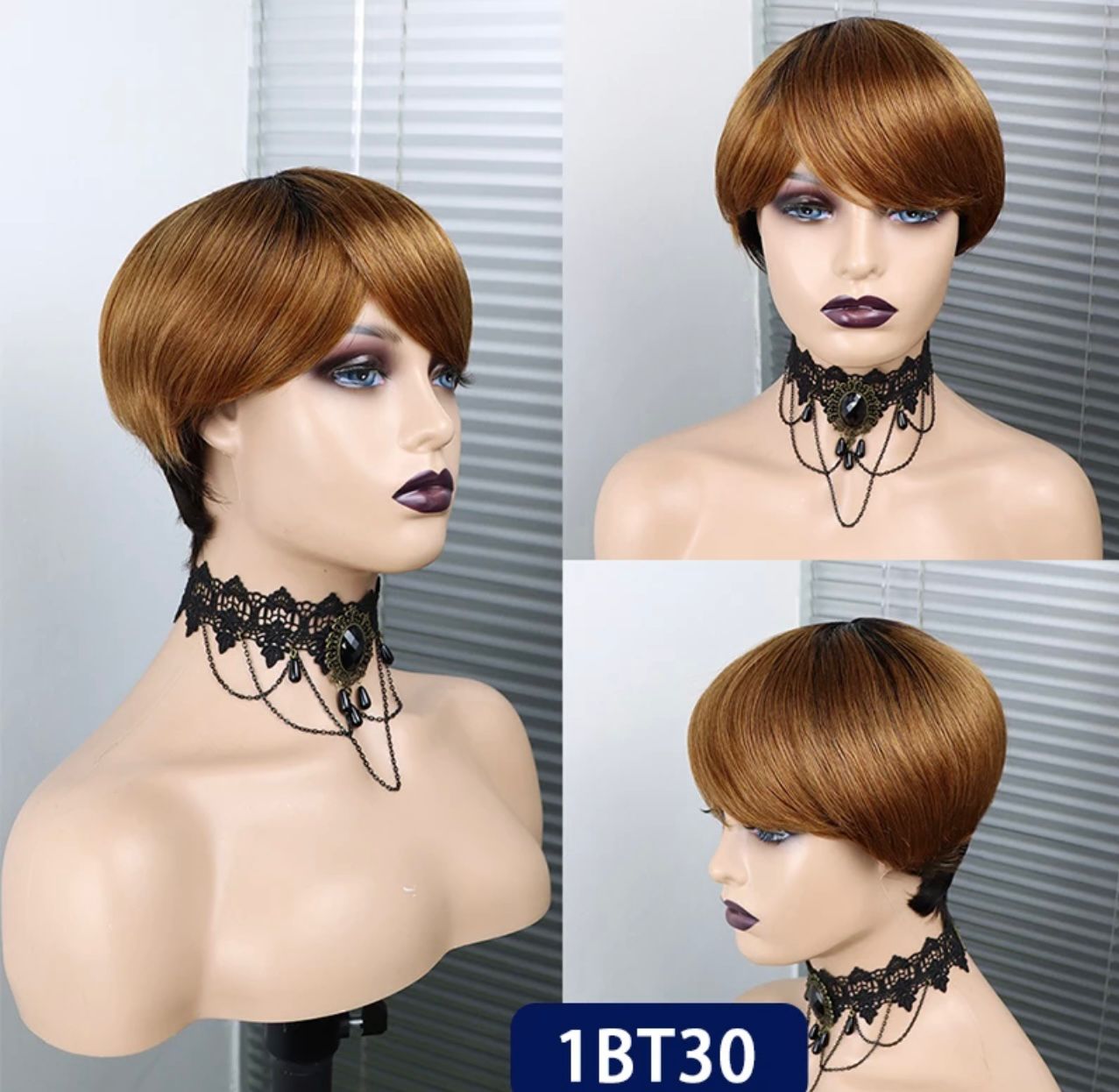 Short extension pixie wigs