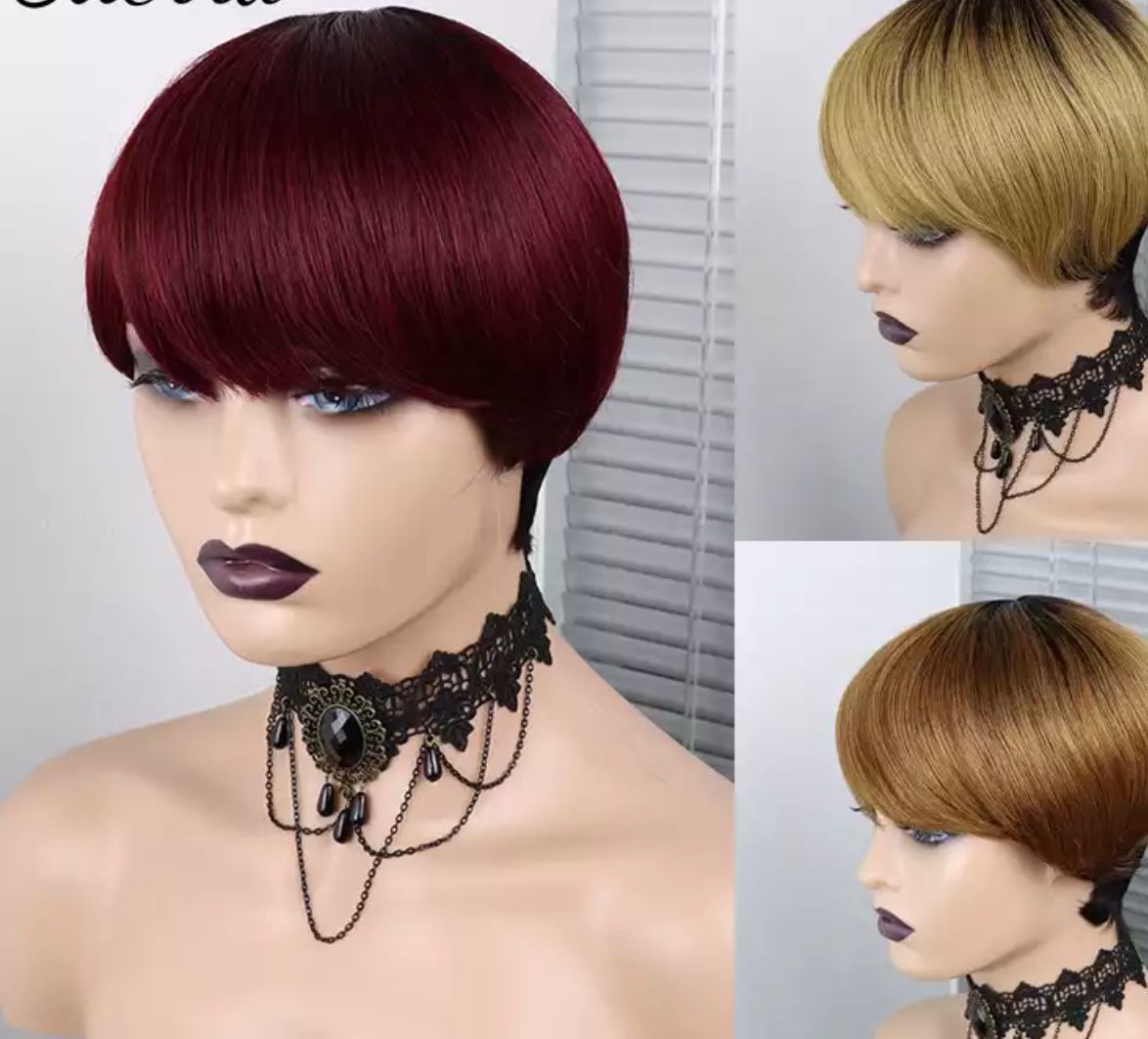 Short extension pixie wigs
